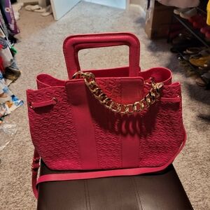 Sassy Jones Original Lori Tote. In Pink Handbag with Accessories